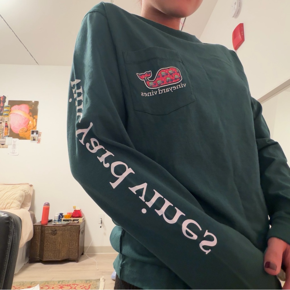 Vineyard Vines Green Crew Neck Tee